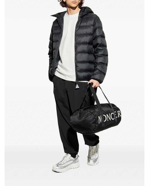 Moncler Black Classic Fit Trousers for men