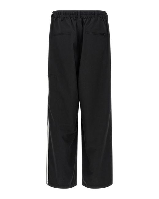Y-3 Black Wool Blend Pants for men