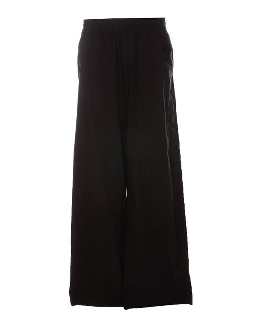 Off-White c/o Virgil Abloh Black Front Logo Patch Trousers for men