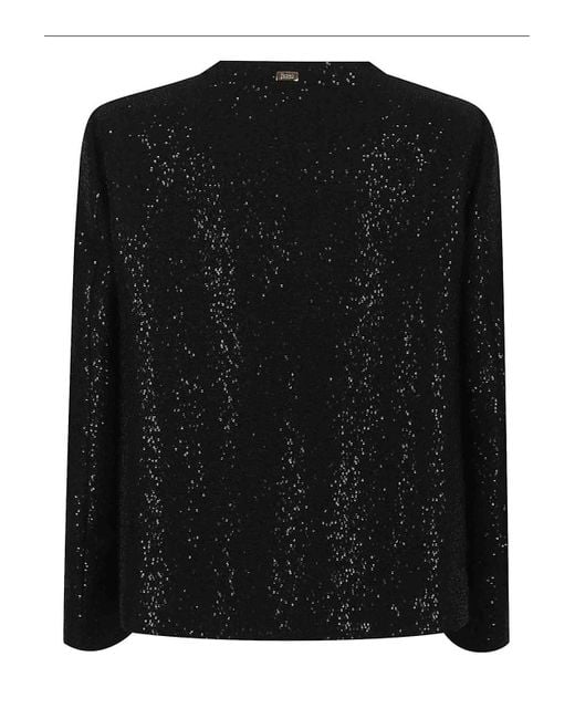 Herno Black Sequinned Jacket