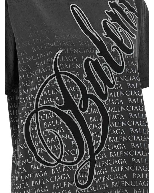 Balenciaga Black T-Shirts