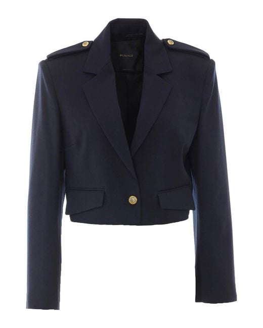 Mulberry Blue Manna Cropped Jacket