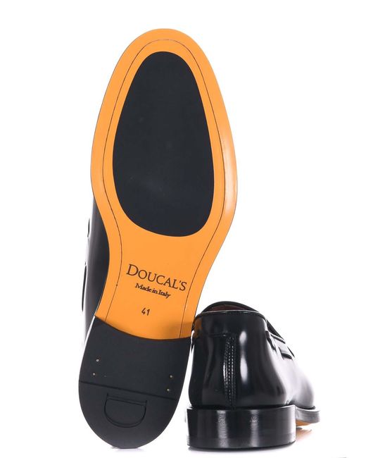 Doucal's Black Doucals Moccasins for men