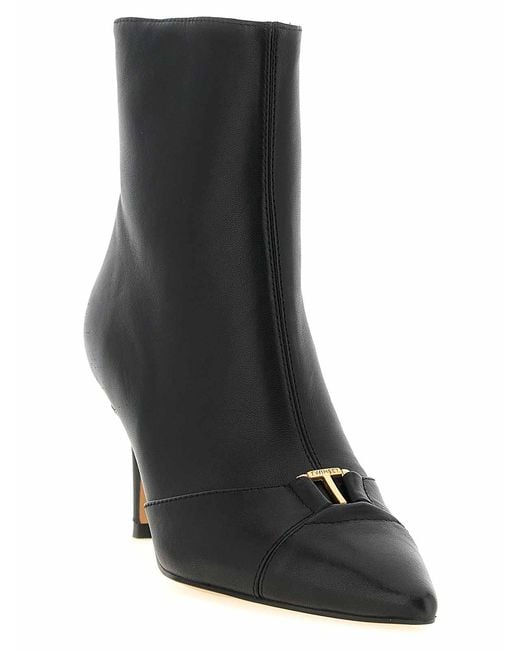 Twinset Black Logo Ankle Boos