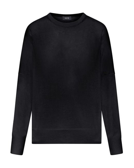 Nome Black Over-Shaved Crew Neck