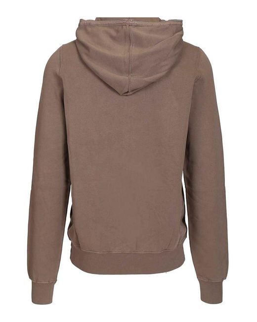 Rick Owens Brown Zip Sweater for men