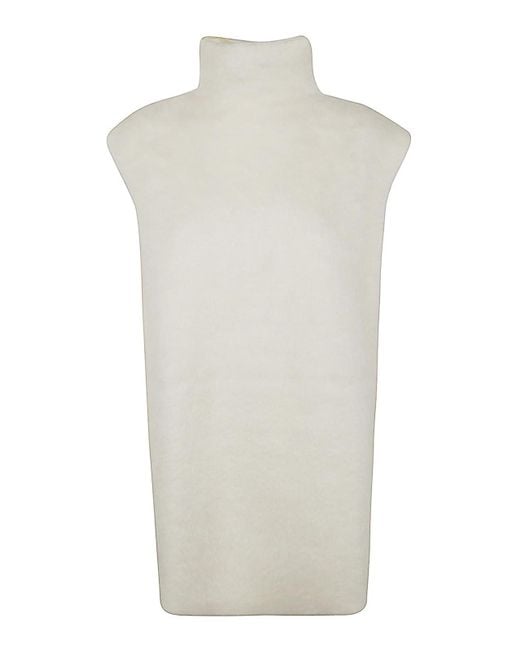 Marni White Brushed Mini Dress