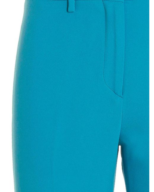 Etro Blue Pants With Pleat
