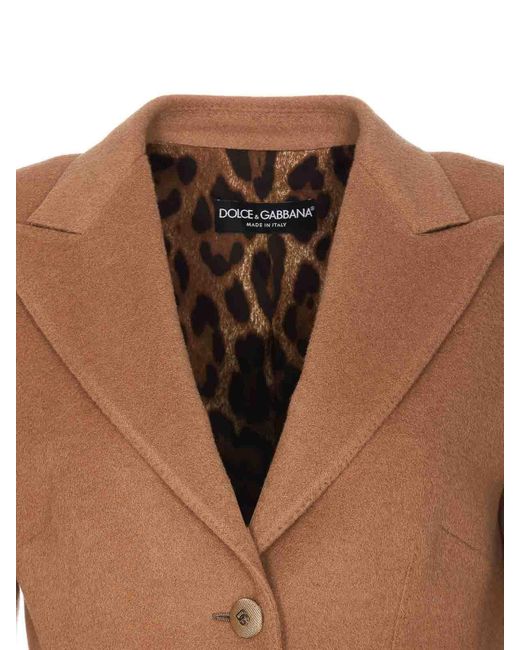 Dolce & Gabbana Brown Coat