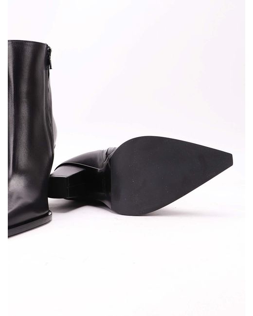 Albano Black Leather Boots