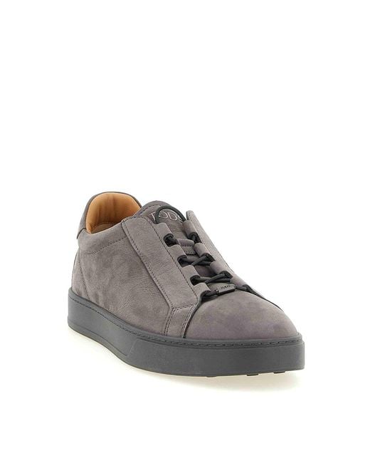 Tod's Gray Nubuck Sneakers for men