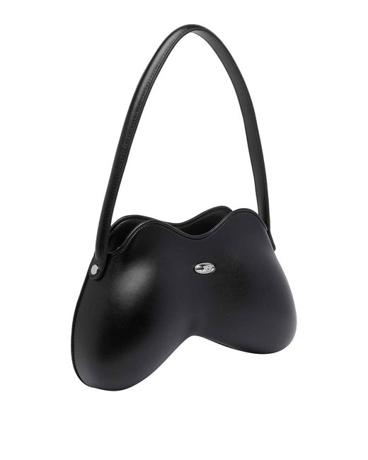 DIESEL Black Double-D Shoulder Bag