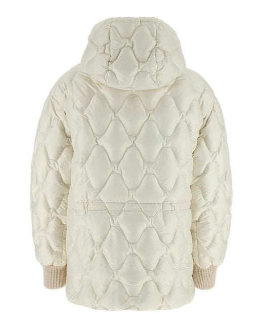 Fabiana Filippi Natural Hooded Down Jacket