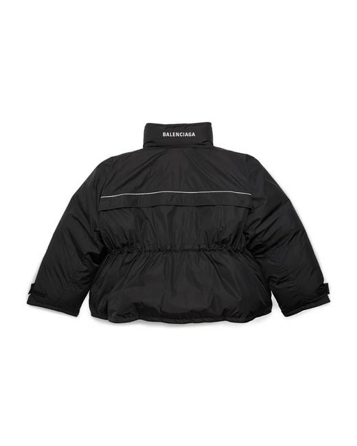 Balenciaga Black Nylon Parka Coat for men