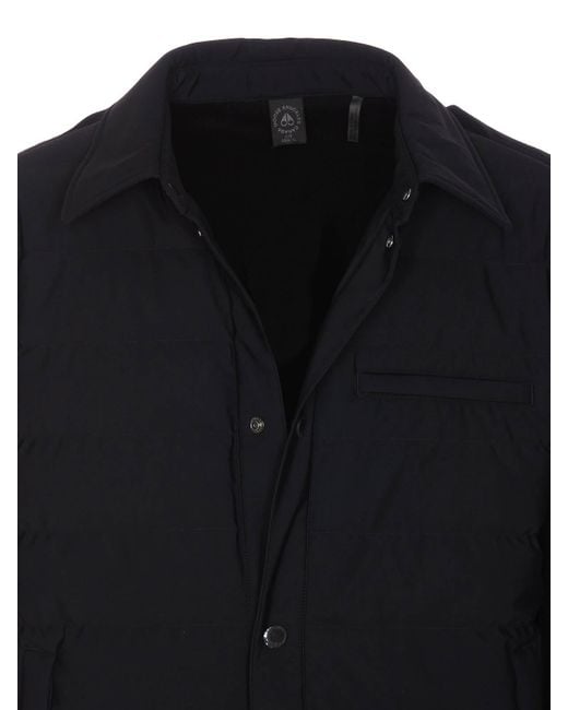 Moose Knuckles Black Marble Hybrid Down Jacket for men