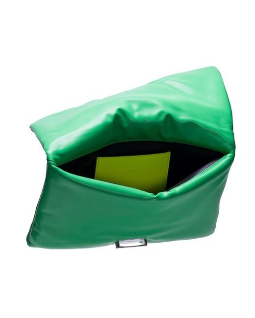 MSGM Green Click Bag Clutch for men