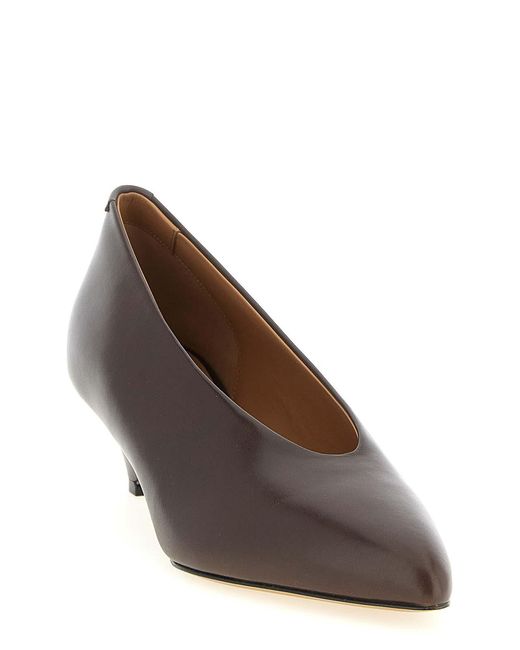 Jil Sander Brown Arc' Pumps