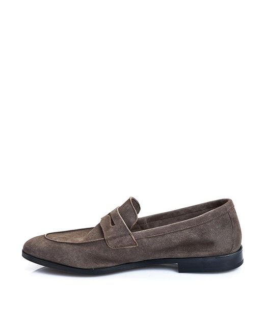 Paul Smith Brown Murano Suede Moccasin for men