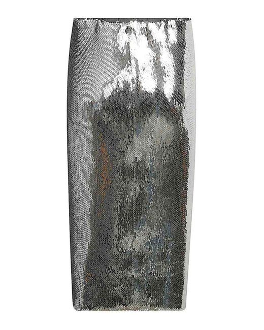 N°21 Gray Midi Skirts