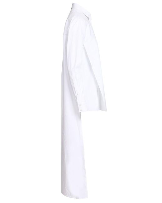 Alaïa White Asymmetrical Shirt