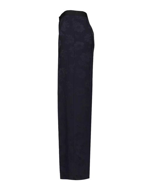 Forte_forte Blue High Waist Straight Pants