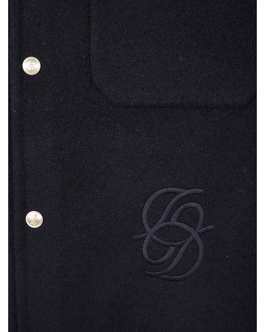 Drole de Monsieur Blue La Surchemise Laine Jacket for men