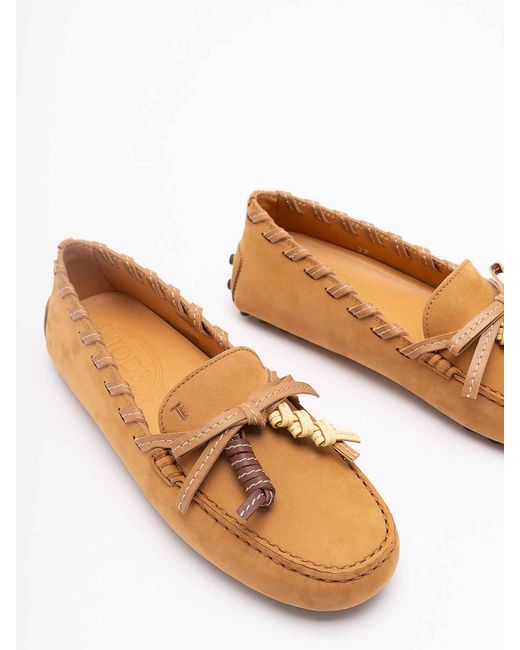 Tod's Brown 'Glove Gommino' Loafers