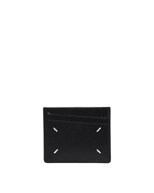 Maison Margiela Black Leather Card Holder for men