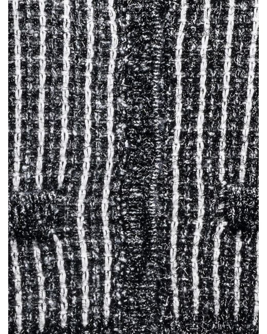 Karl Lagerfeld Black Bouclé Knit Cardigan