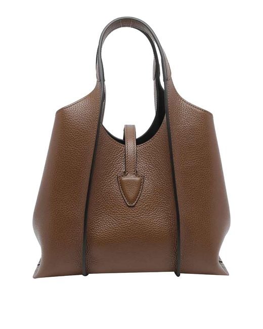 Tod's Brown T-Timeless Shopping Bag