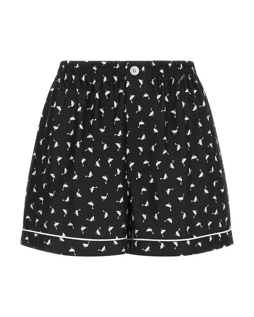 Moschino Black 'Oche' Shorts