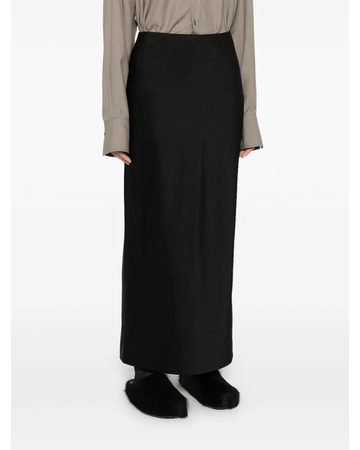 Carven Black Long Skirt