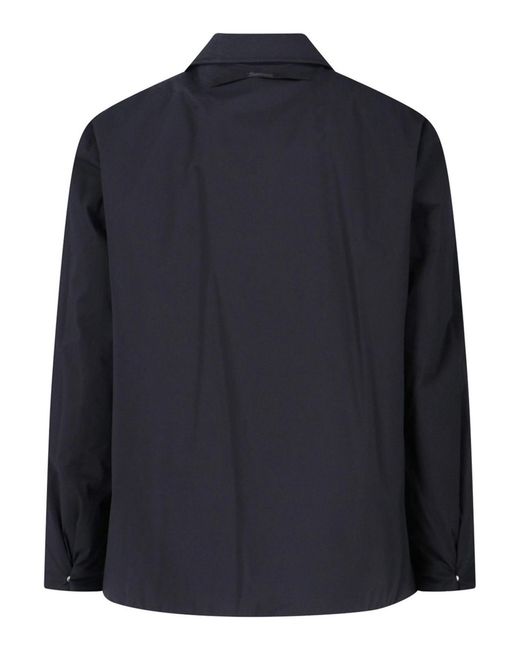 Laminar Blue Padded Shirt Jacket for men