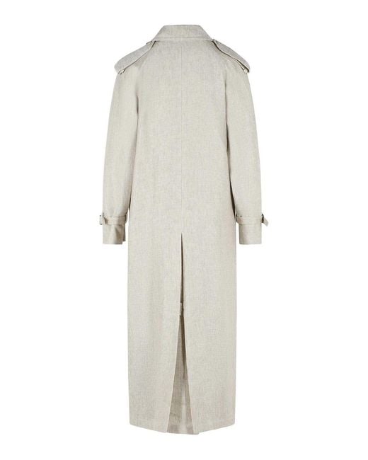 Max Mara Natural Double-Breasted Duster