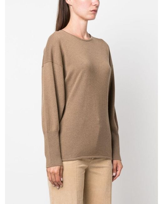 Fabiana Filippi Brown Wool And Silk Blend Sweater