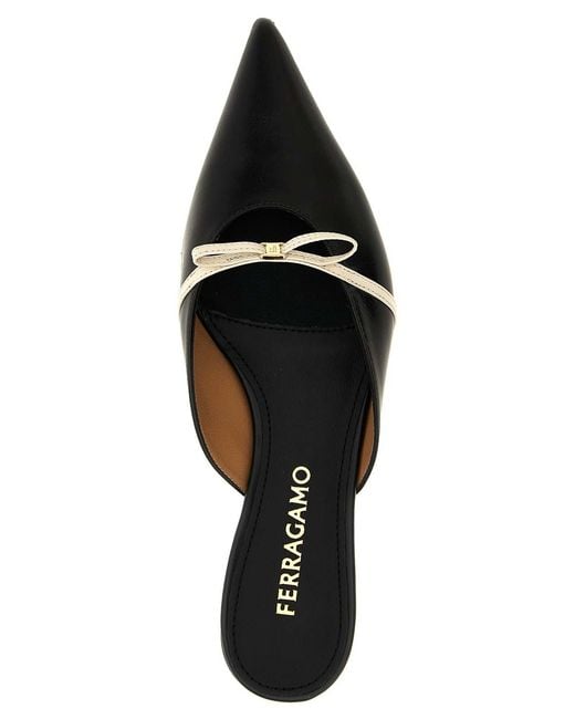 Ferragamo Black Giulye Mules