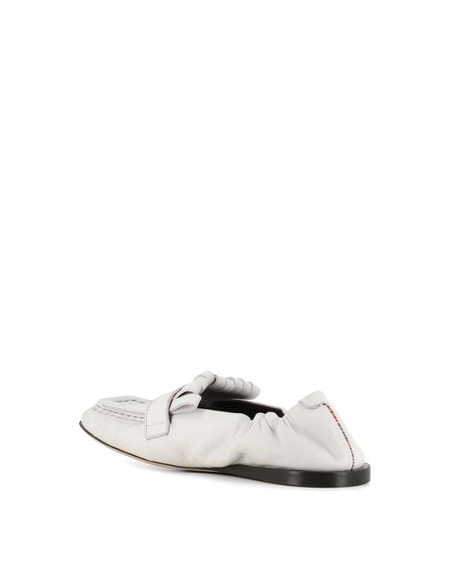 Paul Smith White Chanay Ballerina Moccasin