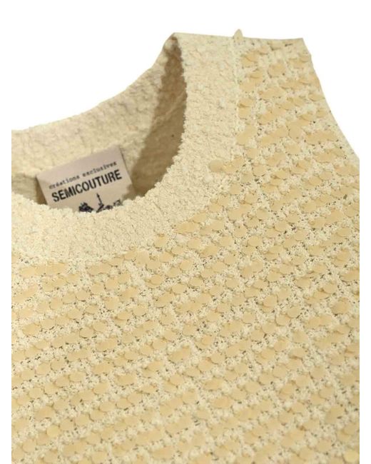 Semicouture Natural Alona Top