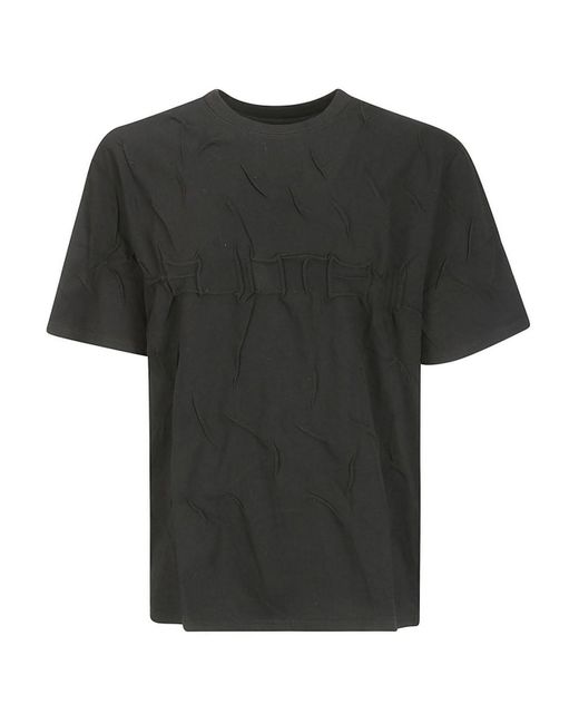HELIOT EMIL Black Quadratic T-shirt for men