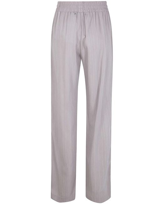 Golden Goose Deluxe Brand Gray Jogging Brittany Light Pinstripes Viscose