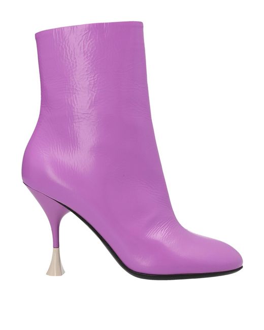 3Juin Purple Lidia Ankle Boots