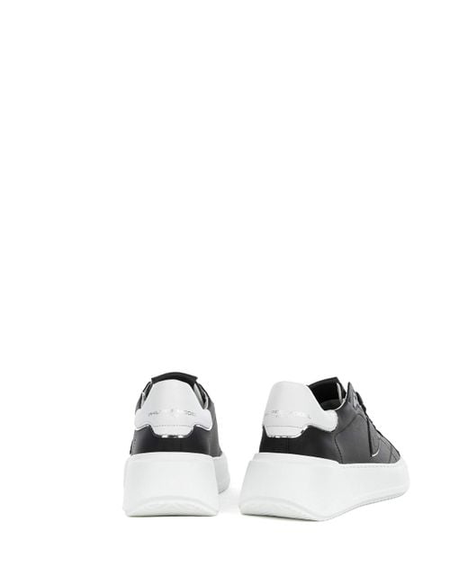 Philippe Model Black Sneaker Tres Temple Low Donna Nera