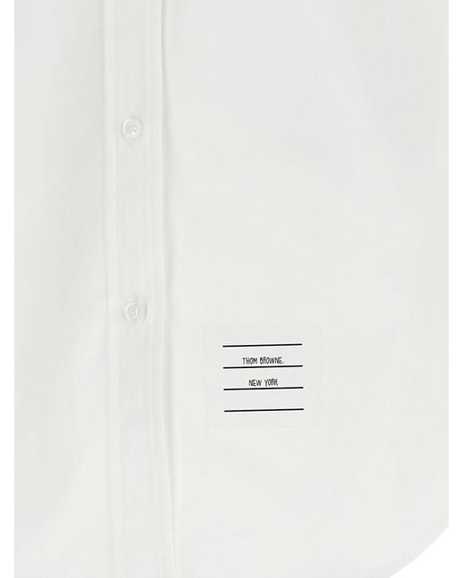 Thom Browne White Button-Down Shirt