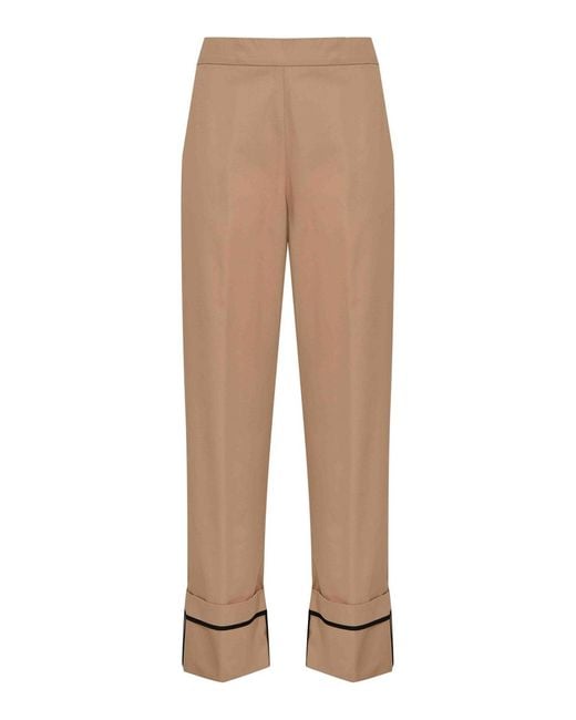Herno Natural Drop-Proof Cotton Gabardine Trousers