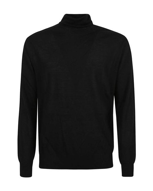 Ballantyne Black T Neck Pullover for men