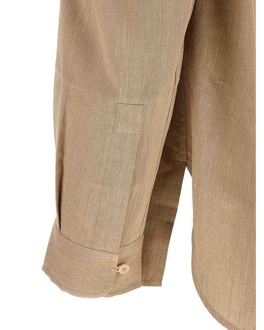 Jacquemus Natural Linen Blouse for men