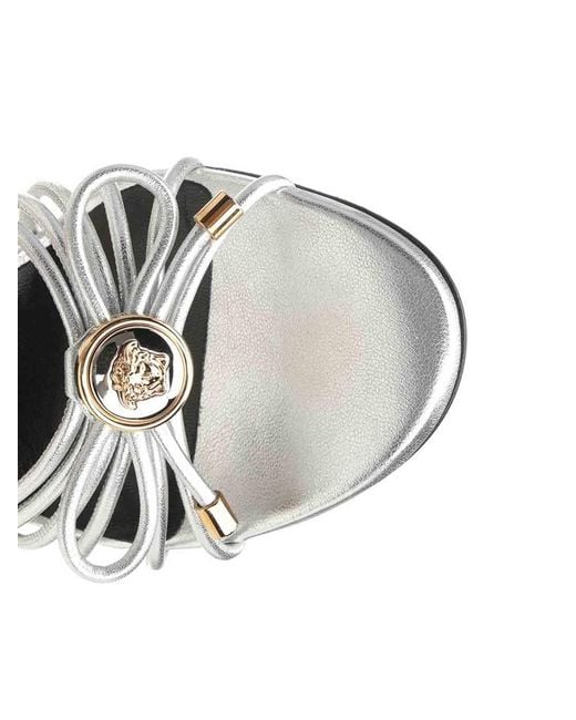 Versace White Leather Sandal