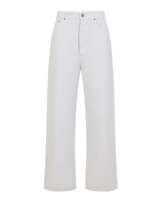 Phoebe Philo White Drop Jeans