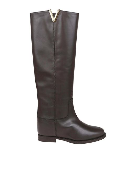 Via Roma 15 Brown Leather Boots