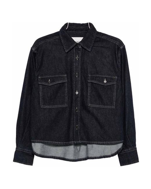 Closed Black Boxy Fit Denim Shirt